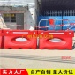 吹塑单孔塑料小水马施工分道隔离墩围栏防撞桶厂家**广东佛山