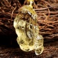 收藏系精雕天然黄水晶貔貅吊坠 一步登天项坠 招财旺事业